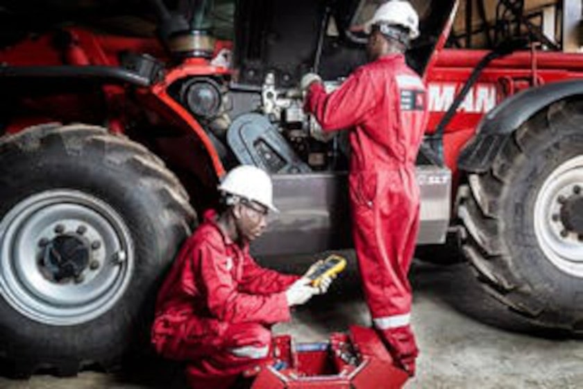 Field engineers for Paterson Simons working on machinery